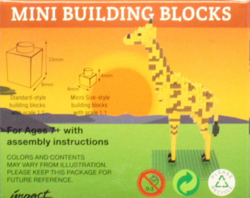 Mini bloques de construcción - Jirafa