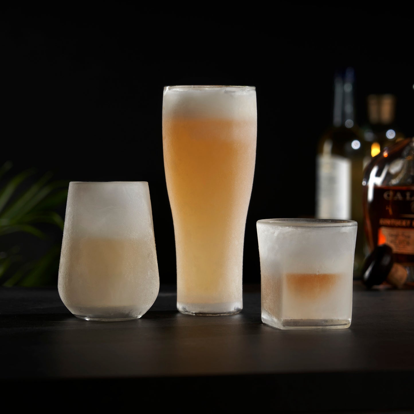 Double Wall Whiskey Glass with Cooling Gel