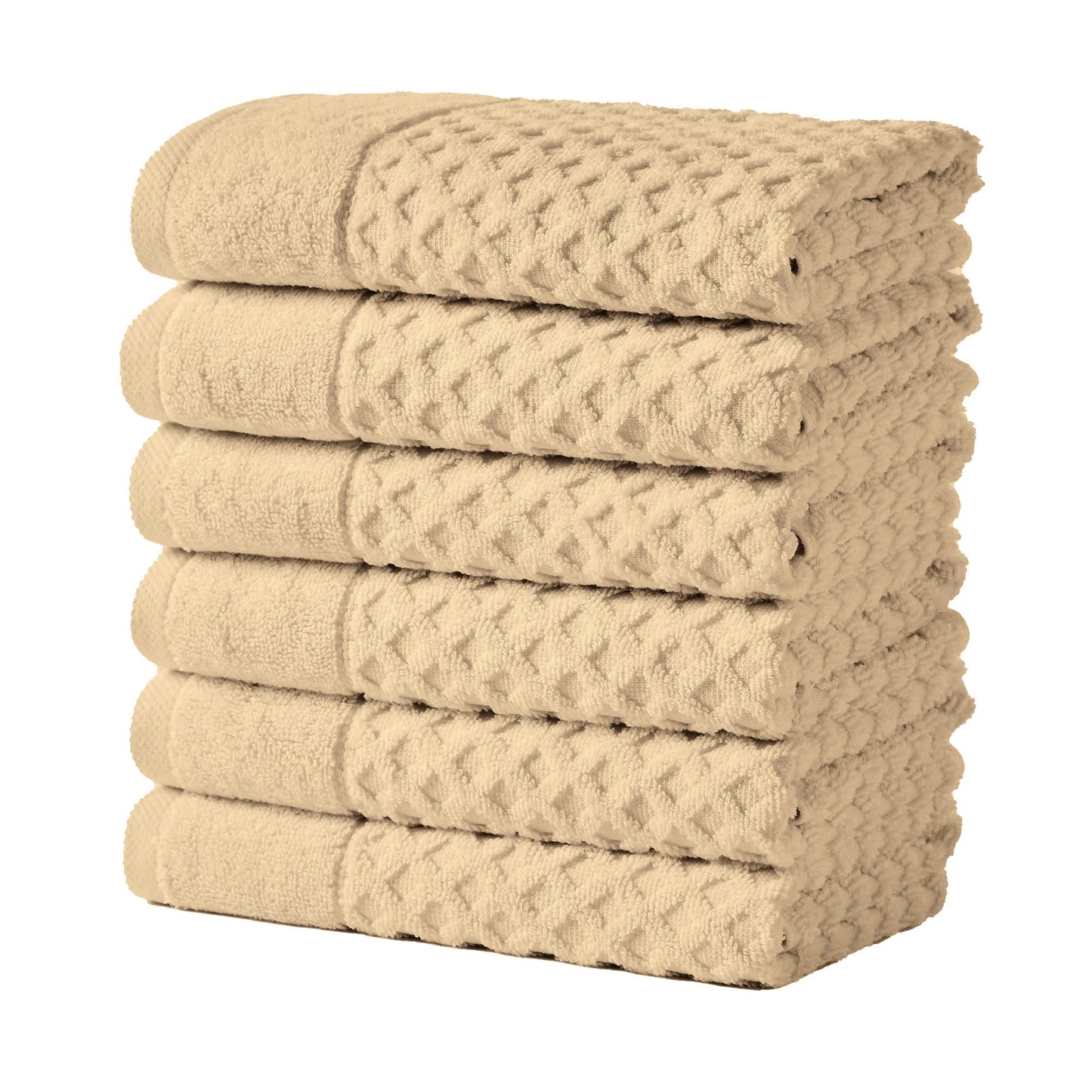 Cotton Diamond Waffle Weave Bath Towel Set