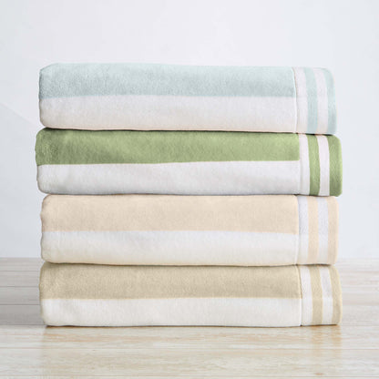 Striped Cabana Beach Towel and Soft Pastel Colors