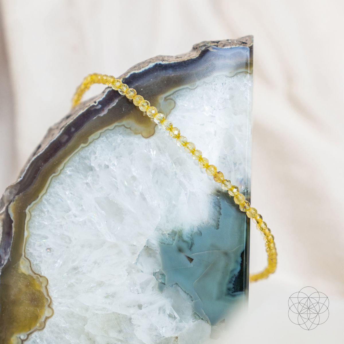 Citrine Abundance Anklet for Positive Vibes