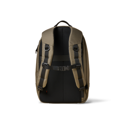 Conceal Pack 21L backpack tan khaki nylon with black mesh back panel and adjustable straps on Tampa Home & Garden Store