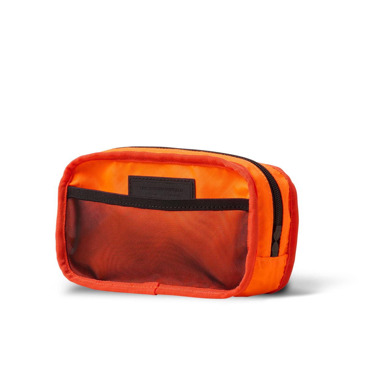 Conceal Waistpack orange nylon fanny pack by The Brown Buffalo with black zipper and front patch on Tampa Home & Garden Store