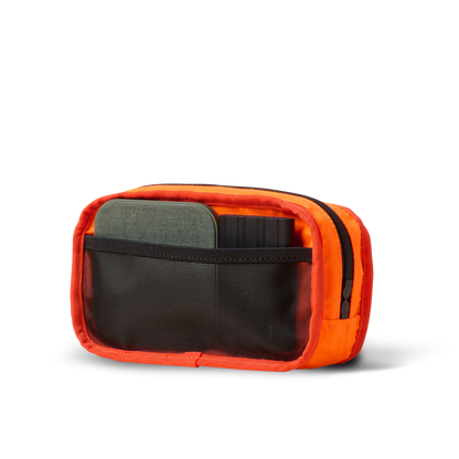 Conceal Waistpack orange fanny pack with gray pocket by The Brown Buffalo on Tampa Home & Garden Store