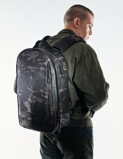 Conceal Pack 21L camouflage backpack by The Brown Buffalo with padded straps on Tampa Home & Garden Store