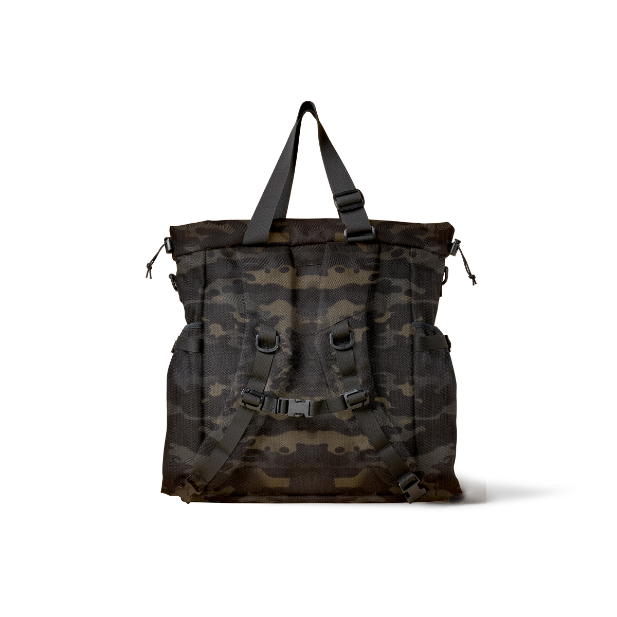 Conceal Tote camouflage canvas bag with adjustable straps by The Brown Buffalo on Tampa Home & Garden Store
