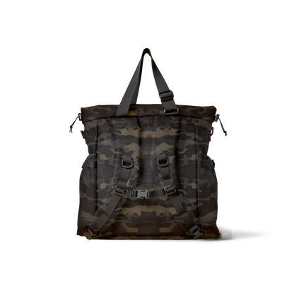 Conceal Tote camouflage canvas bag with adjustable straps by The Brown Buffalo on Tampa Home & Garden Store