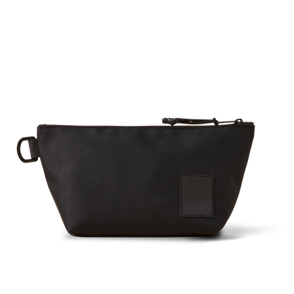 Dopp Kit toiletry bag black textured canvas with top strap The Brown Buffalo on Tampa Home & Garden Store