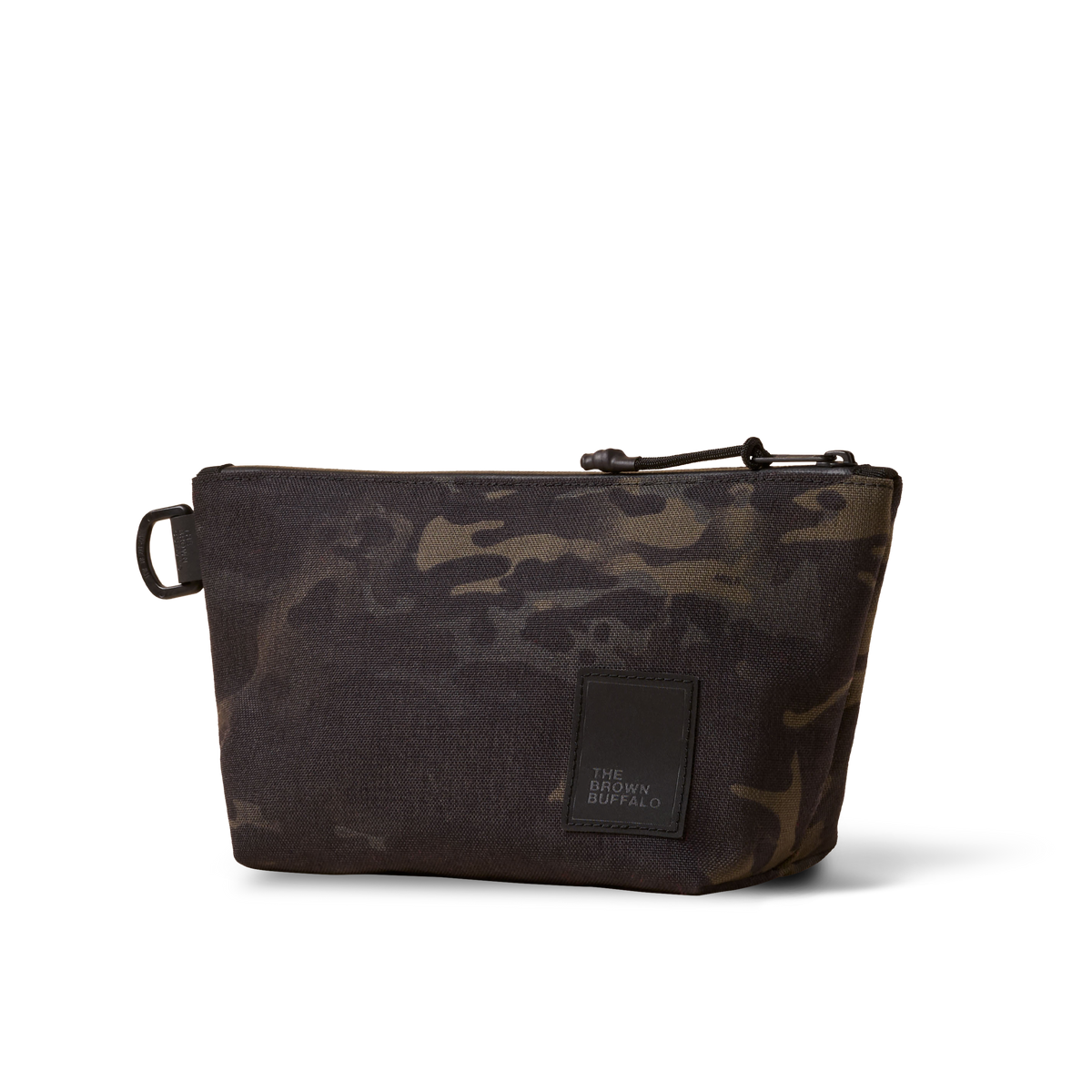 Dopp Kit toiletry bag in camouflage canvas with The Brown Buffalo patch on Tampa Home & Garden Store