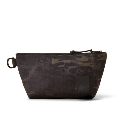 Dopp Kit camouflage canvas bag with leather patch The Brown Buffalo on Tampa Home & Garden Store