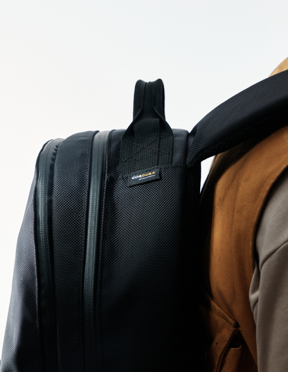 Standard Issue backpack by The Brown Buffalo in black Cordura on Tampa Home & Garden Store