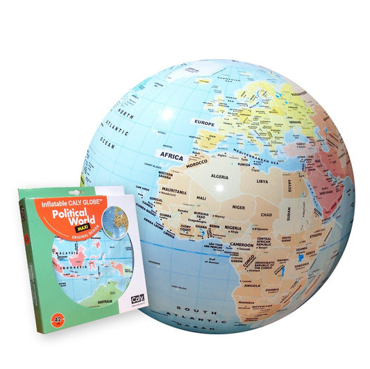 The Political World 16.5-inch Inflatable Globe - Tampa Home & Garden Store