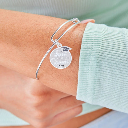 the Tassel Was Worth the Hassle Charm Bangle