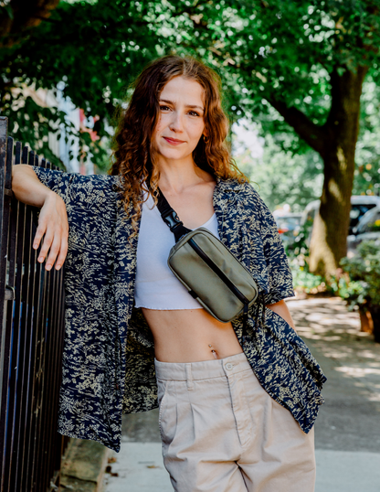 Conceal Waistpack olive-green fanny pack with adjustable strap by The Brown Buffalo on Tampa Home & Garden Store
