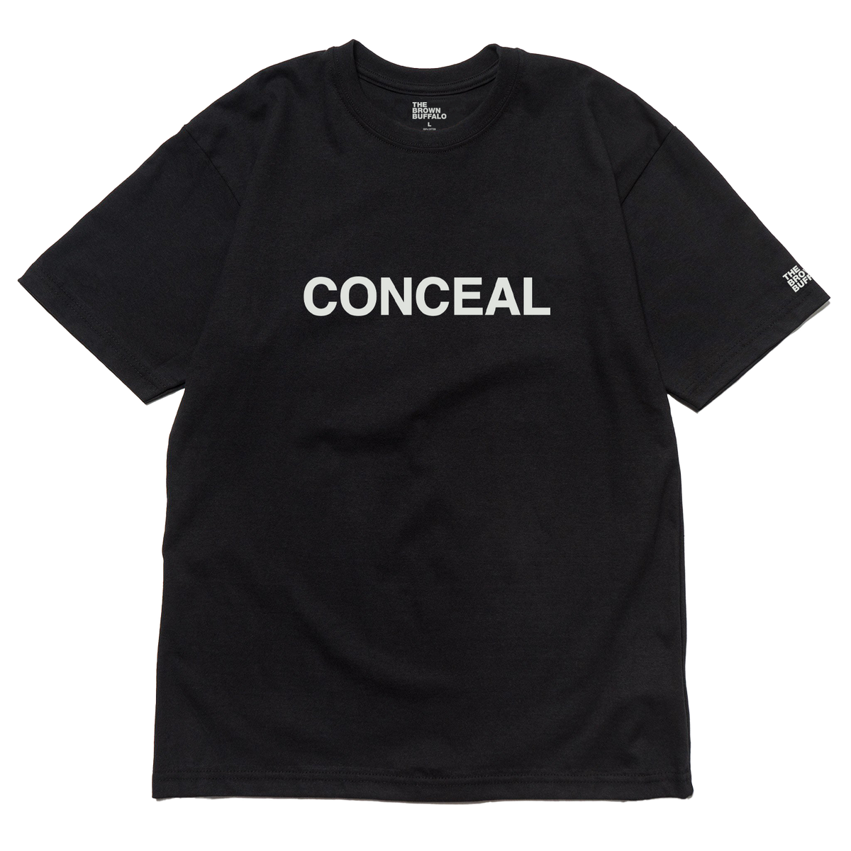 Conceal T-shirt black by The Brown Buffalo, short-sleeve shirt on Tampa Home & Garden Store