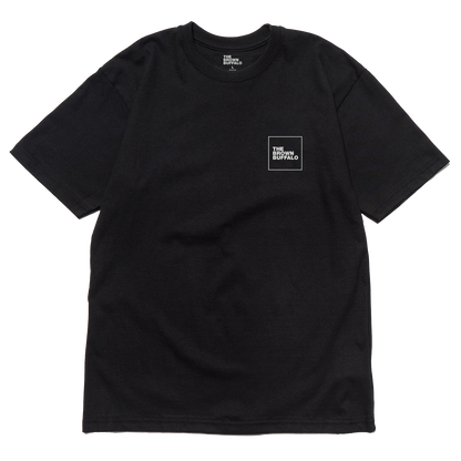 TBB Logo T-Shirt black short sleeve shirt with white square chest logo The Brown Buffalo on Tampa Home & Garden Store