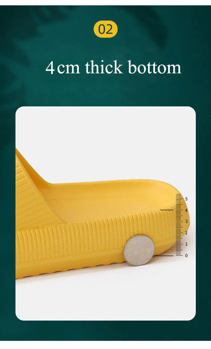 Thick Platform Slippers for Women Indoor Open Toe