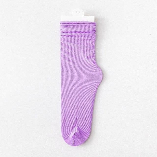 Athletic sock Stevvex purple cotton, second generation breathable unisex on Tampa Home & Garden Store