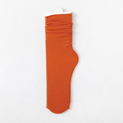 Stevvex thin orange sock, breathable cotton, unisex athletic sock on Tampa Home & Garden Store