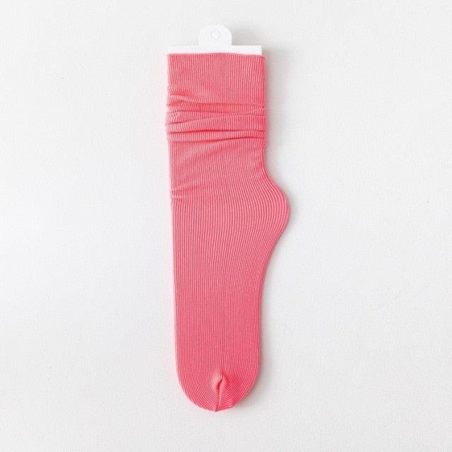 Stevvex pink breathable cotton thin sock, ribbed cuff, unisex athletic ankle sock on Tampa Home & Garden Store