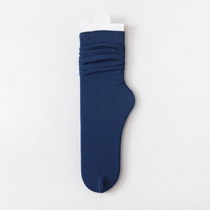Thin athletic sock Stevvex navy blue ribbed knit ankle length on Tampa Home & Garden Store