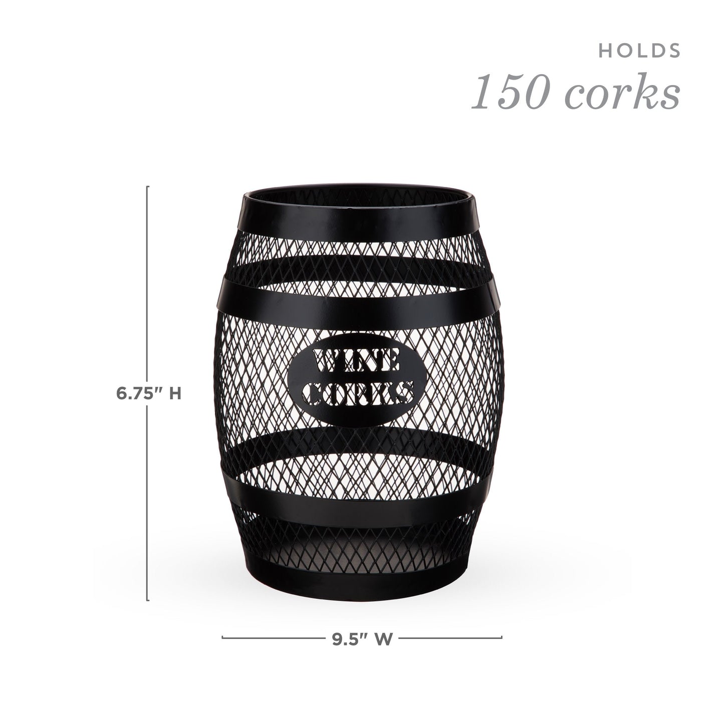 Modern Metal Barrel Cork Holder and Home Decor