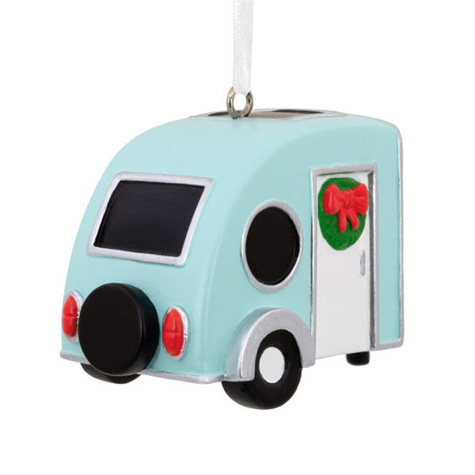 Silver Camper Ornament - Tampa Home & Garden Store