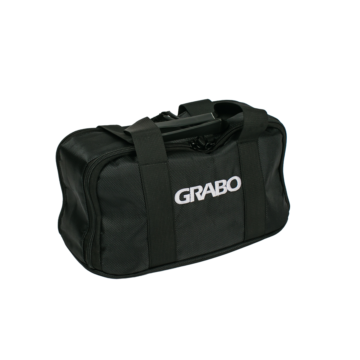GRABO Canvas Carry Bag, black canvas tool bag with durable straps, GRABO branding on Tampa Home & Garden Store