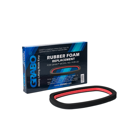 GRABO foam rubber seal A1 replacement; red gasket beside blue GRABO box on Tampa Home & Garden Store