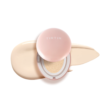 TIRTIR Mask Fit All Cover Cushion compact with pink lid and beige sponge by Seoulia on Tampa Home & Garden Store