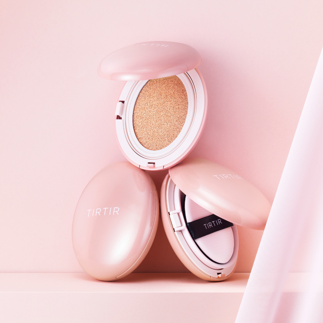 TIRTIR pink mini cushion compact set of 3 with sponge applicators on Tampa Home & Garden Store