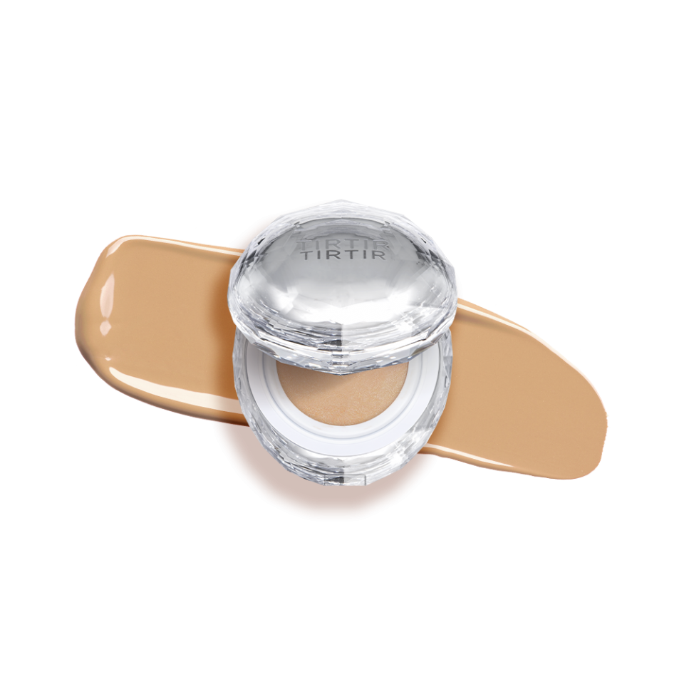 TIRTIR Crystal Mesh Cushion compact beige shade with clear crystal lid by Seoulia on Tampa Home & Garden Store