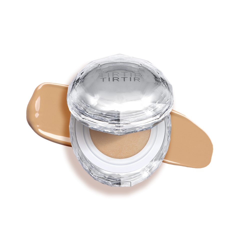 TIRTIR Mask Fit Crystal Cushion compact with clear lid and beige cushion on Tampa Home & Garden Store