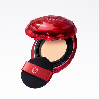 TIRTIR Mask Fit Ruby Mesh Cushion makeup compact and puff in ruby red gem-case on Tampa Home & Garden Store