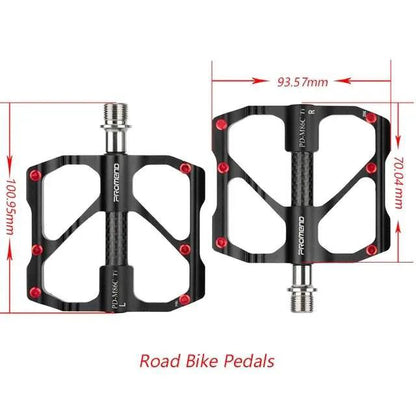 Titanium Bicycle Pedals With Titanium Shaft