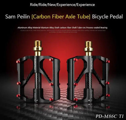 Titanium Bicycle Pedals With Titanium Shaft