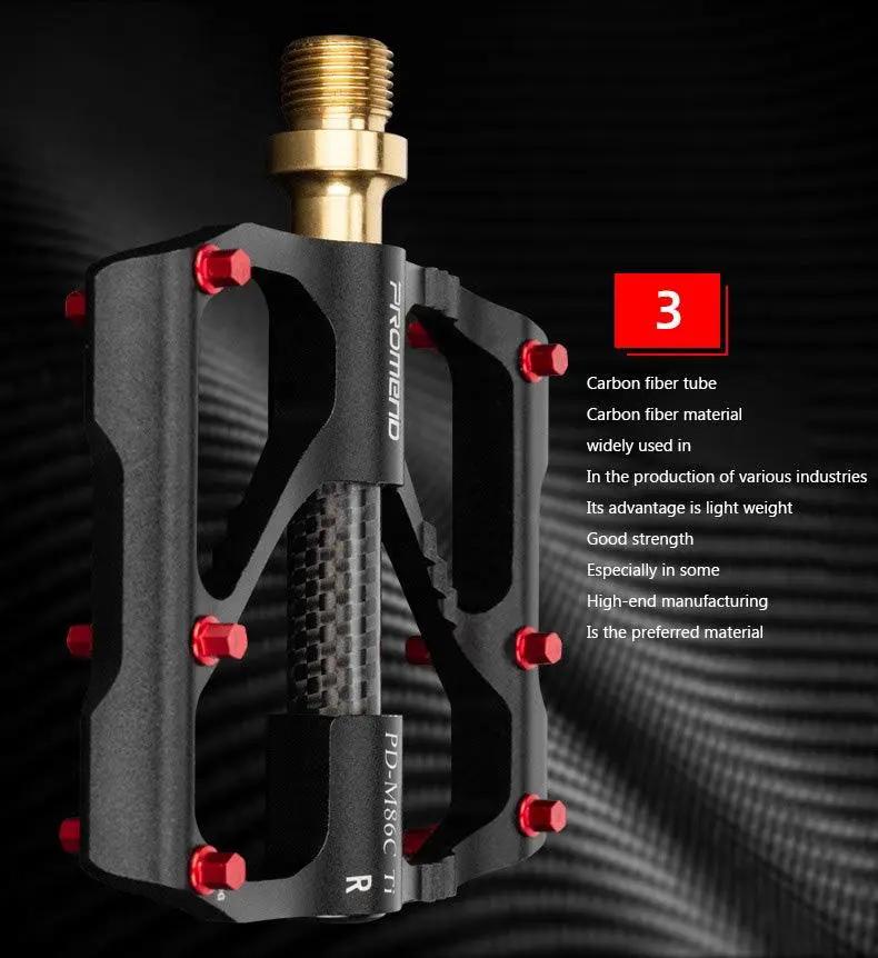 Titanium Bicycle Pedals With Titanium Shaft