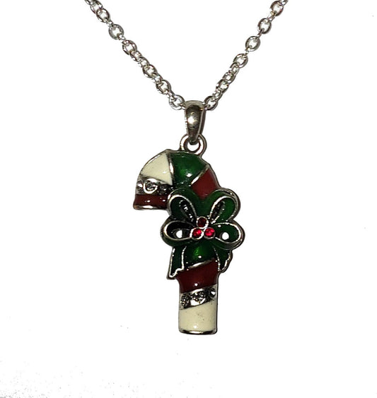 Crystal Candy Cane Necklace - Tampa Home & Garden Store