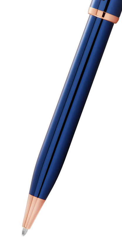 Century II translucent cobalt blue lacquer ballpoint pen by A.T. Cross on Tampa Home & Garden Store