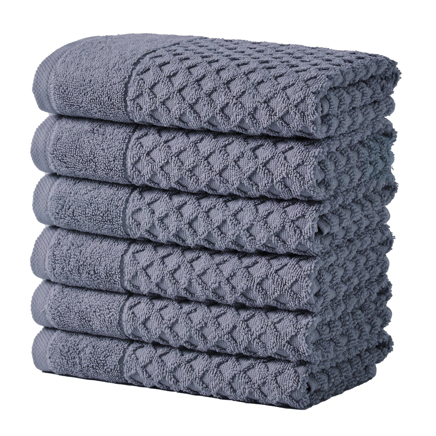 Cotton Diamond Waffle Weave Bath Towel Set