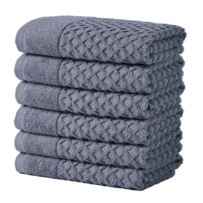Cotton Diamond Waffle Weave Bath Towel Set
