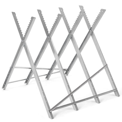 Caballete de sierra plegable portátil de acero de alta resistencia de 220 lb