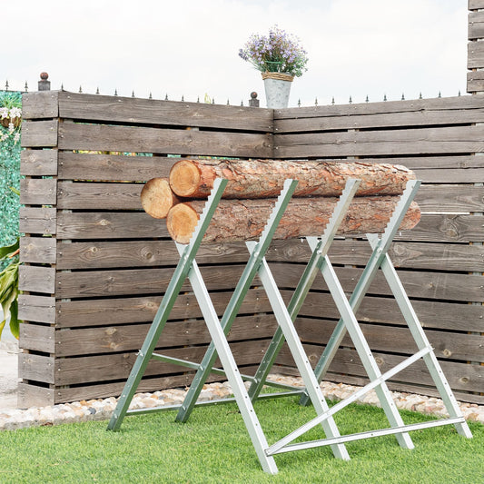 220 lbs Heavy Duty Portable Foldable Steel Sawhorse - Tampa Home & Garden Store