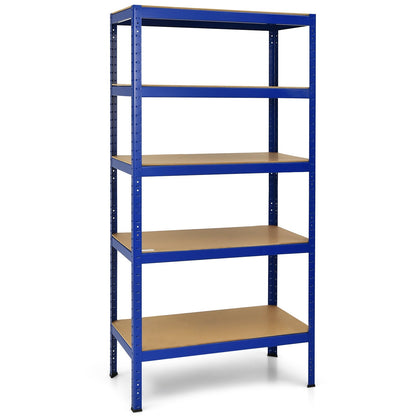 71 inch Heavy Duty Steel Adjustable 5 Level Storage Shelves-Gray