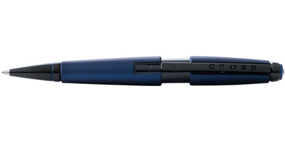 Edge Matte Blue Lacquer Gel Rollerball Pen by CROSS with blue matte body and clip on Tampa Home & Garden Store
