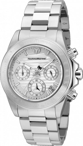 Technomarine Women's Manta stainless steel watch with chronograph subdials and date window on Tampa Home & Garden Store