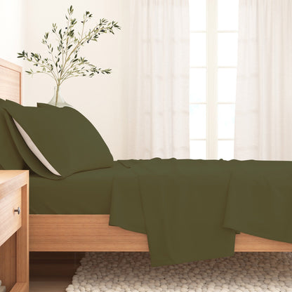 Soft and Natural Cotton Flannel Sheet Set