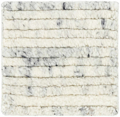 Torie Green NZ Wool Area Rug white ivory with gray marled accents Boutique Rugs on Tampa Home & Garden Store
