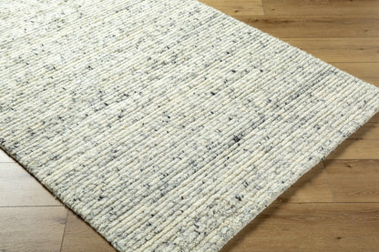 Torie Green NZ Wool Area Rug cream with black flecks by Boutique Rugs on Tampa Home & Garden Store