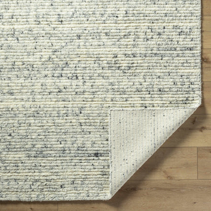 Torie Green NZ Wool Area Rug cream with gray flecks plush loop pile Boutique Rugs on Tampa Home & Garden Store